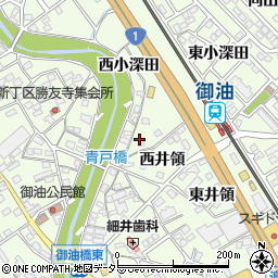 愛知県豊川市御油町青戸周辺の地図