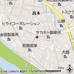 兵庫県姫路市花田町高木52周辺の地図