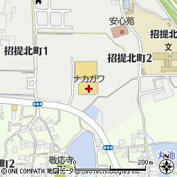 キャンドゥセレクトスーパーストアナカガワ招提店周辺の地図