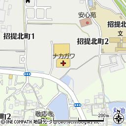 株式会社スーパーストアナカガワ　招提店周辺の地図