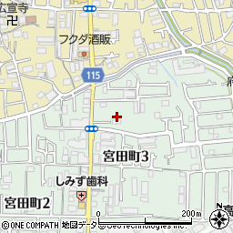 宮田春日神社周辺の地図