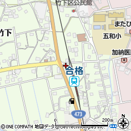 静岡県島田市竹下450周辺の地図