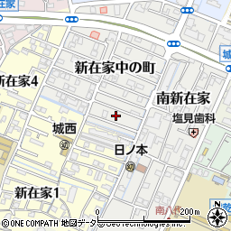兵庫県姫路市新在家中の町2周辺の地図