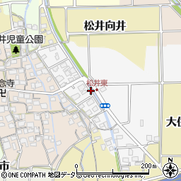 京都府京田辺市松井古松井周辺の地図