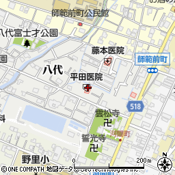 平田医院周辺の地図