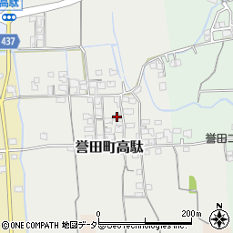 兵庫県たつの市誉田町高駄98周辺の地図