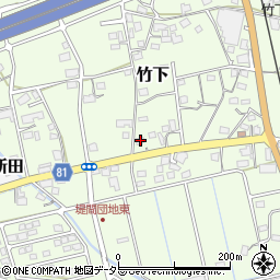 静岡県島田市竹下361-1周辺の地図