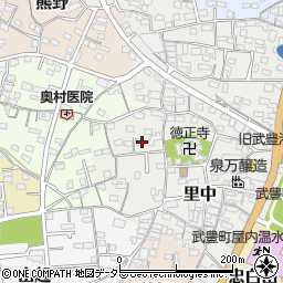 愛知県知多郡武豊町里中108周辺の地図