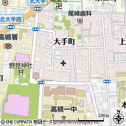 大阪府高槻市大手町周辺の地図
