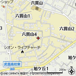 愛知県知多郡武豊町六貫山4丁目66周辺の地図