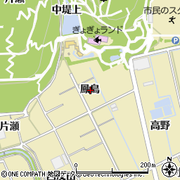 愛知県豊川市市田町鳳鳥周辺の地図