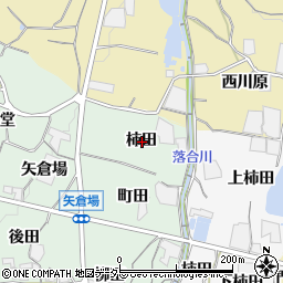 愛知県蒲郡市神ノ郷町柿田周辺の地図
