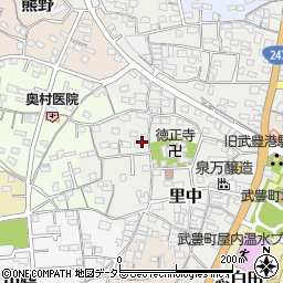 愛知県知多郡武豊町里中117周辺の地図