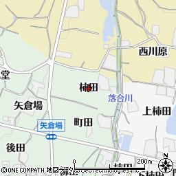 愛知県蒲郡市神ノ郷町（柿田）周辺の地図