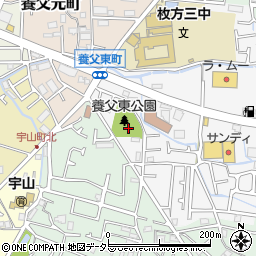 大阪府枚方市養父東町4周辺の地図