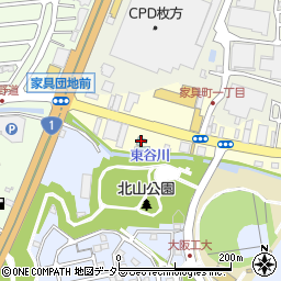 ファミリーロッジ旅籠屋・大阪枚方店周辺の地図
