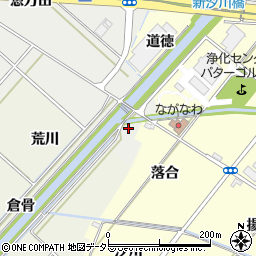 愛知県西尾市上矢田町下汐川周辺の地図