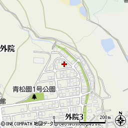 大阪府箕面市外院3丁目34周辺の地図