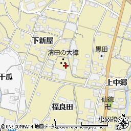 清田の大クス周辺の地図