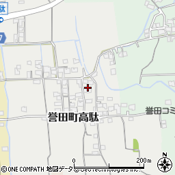 兵庫県たつの市誉田町高駄165-1周辺の地図