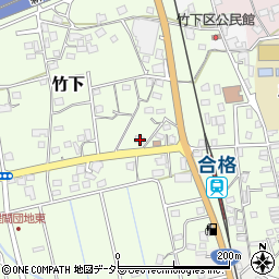 静岡県島田市竹下412周辺の地図