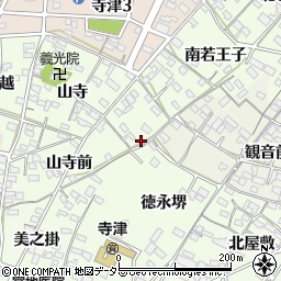愛知県西尾市寺津町南若王子96周辺の地図