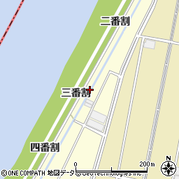 愛知県西尾市西奥田町三番割周辺の地図