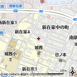 兵庫県姫路市新在家中の町3周辺の地図