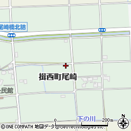 兵庫県たつの市揖西町尾崎周辺の地図