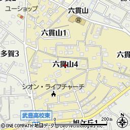 愛知県武豊町（知多郡）六貫山周辺の地図