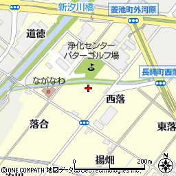愛知県西尾市長縄町西落30周辺の地図