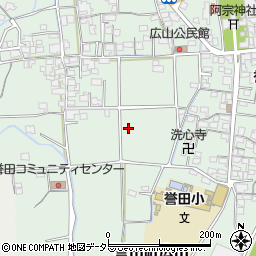 兵庫県たつの市誉田町広山周辺の地図