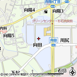 愛知県知多郡武豊町向田周辺の地図