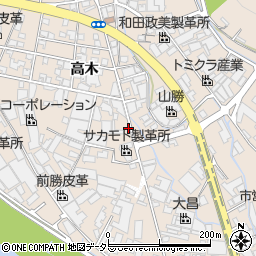 兵庫県姫路市花田町高木77周辺の地図