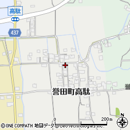 兵庫県たつの市誉田町高駄105周辺の地図
