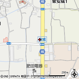 まいどおおきに食堂茨木安威食堂周辺の地図