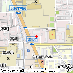 大阪府高槻市沢良木町17周辺の地図