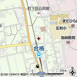 静岡県島田市竹下451周辺の地図