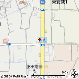 まいどおおきに茨木安威食堂周辺の地図