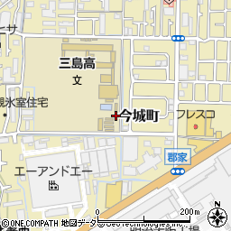 大阪府高槻市今城町周辺の地図