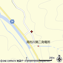島根県浜田市内村町1186周辺の地図
