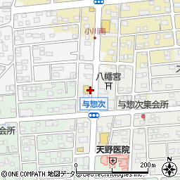 ワークマン焼津与惣次店駐車場周辺の地図