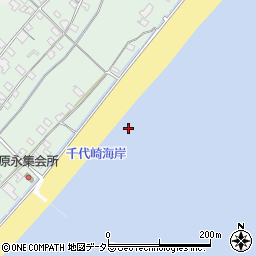 千代崎海岸周辺の地図