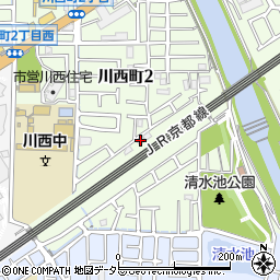 阪田コーポ周辺の地図