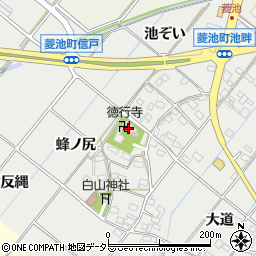 徳行寺周辺の地図