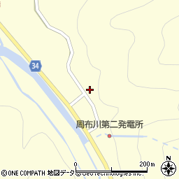 島根県浜田市内村町1214周辺の地図
