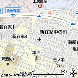 兵庫県姫路市新在家中の町4-6周辺の地図