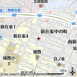 兵庫県姫路市新在家中の町4周辺の地図
