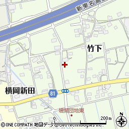 静岡県島田市竹下250周辺の地図