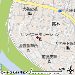兵庫県姫路市花田町高木291周辺の地図